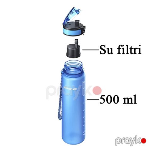 İdman su qabı Akvafor, açıq göy, 500 ml — Bakı