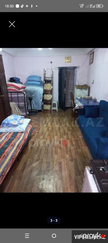 Yasamal rayonunda 1 otaqlı Köhnə tikili Kirayə verilir, 22 m² — Mənzil, Bakı (3)