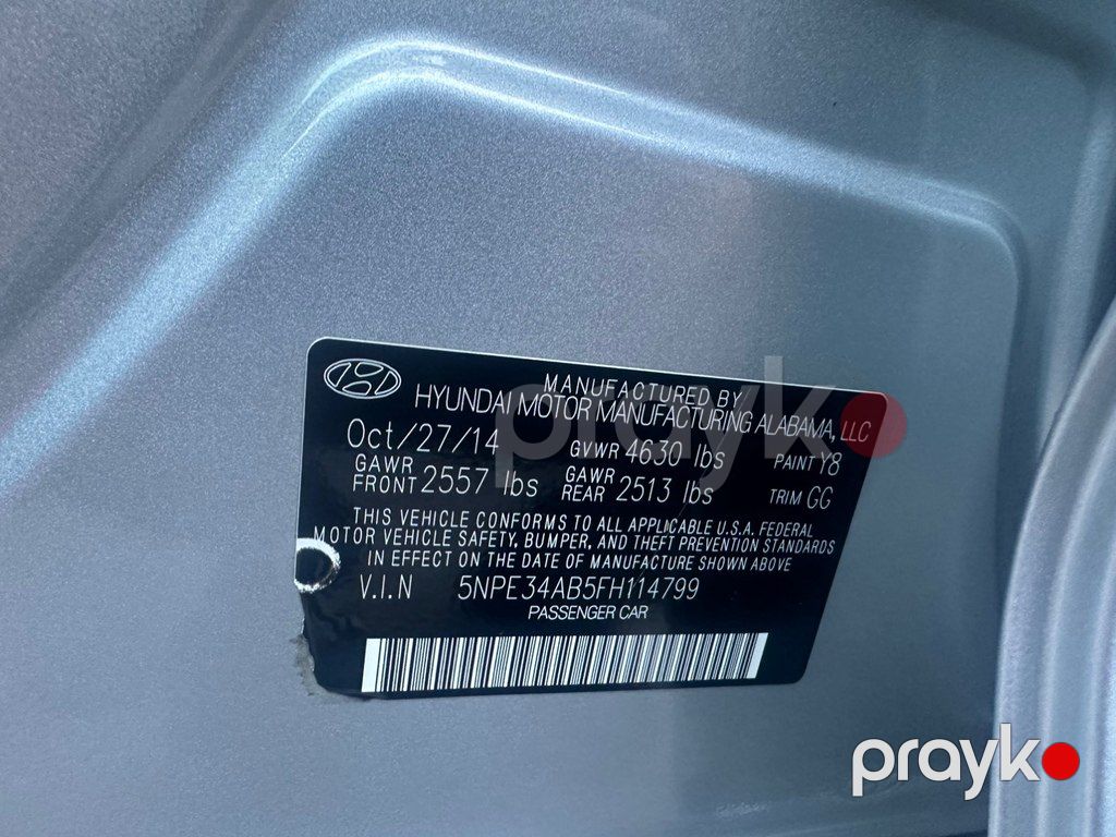 Hyundai Sonata, 2.0 L, 2014 il, 100 517 km — Avtomobillər, Bakı (6)