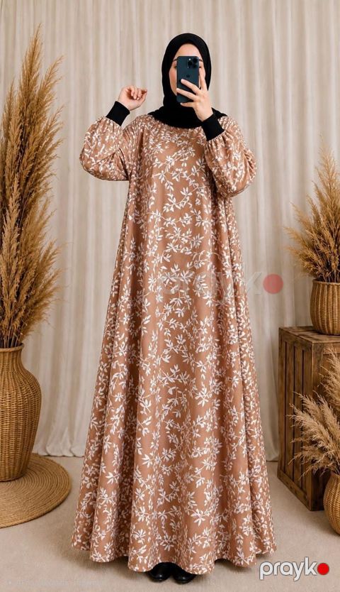 Qadın dini don, Qəhvəyi, Pambıq, ölçü 3XL — Bakı