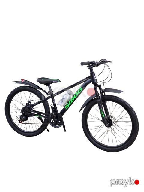 Dağ velosipedi, qara/yaşıl, 24" — Bakı
