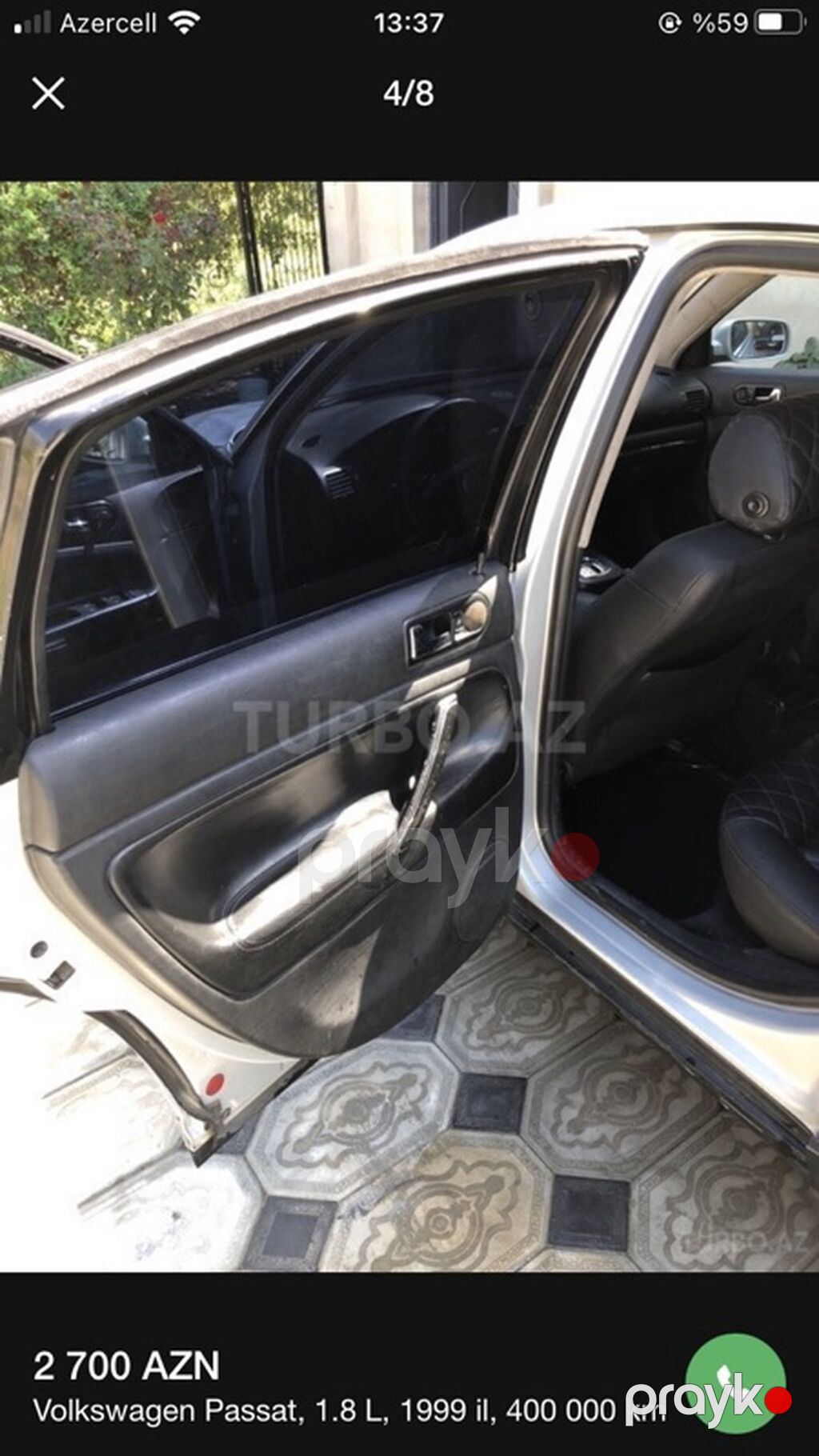 Volkswagen Passat: 1.8 l 1999 il Sedan 77-TQ-172 — Avtomobillər, Xırdalan (4)