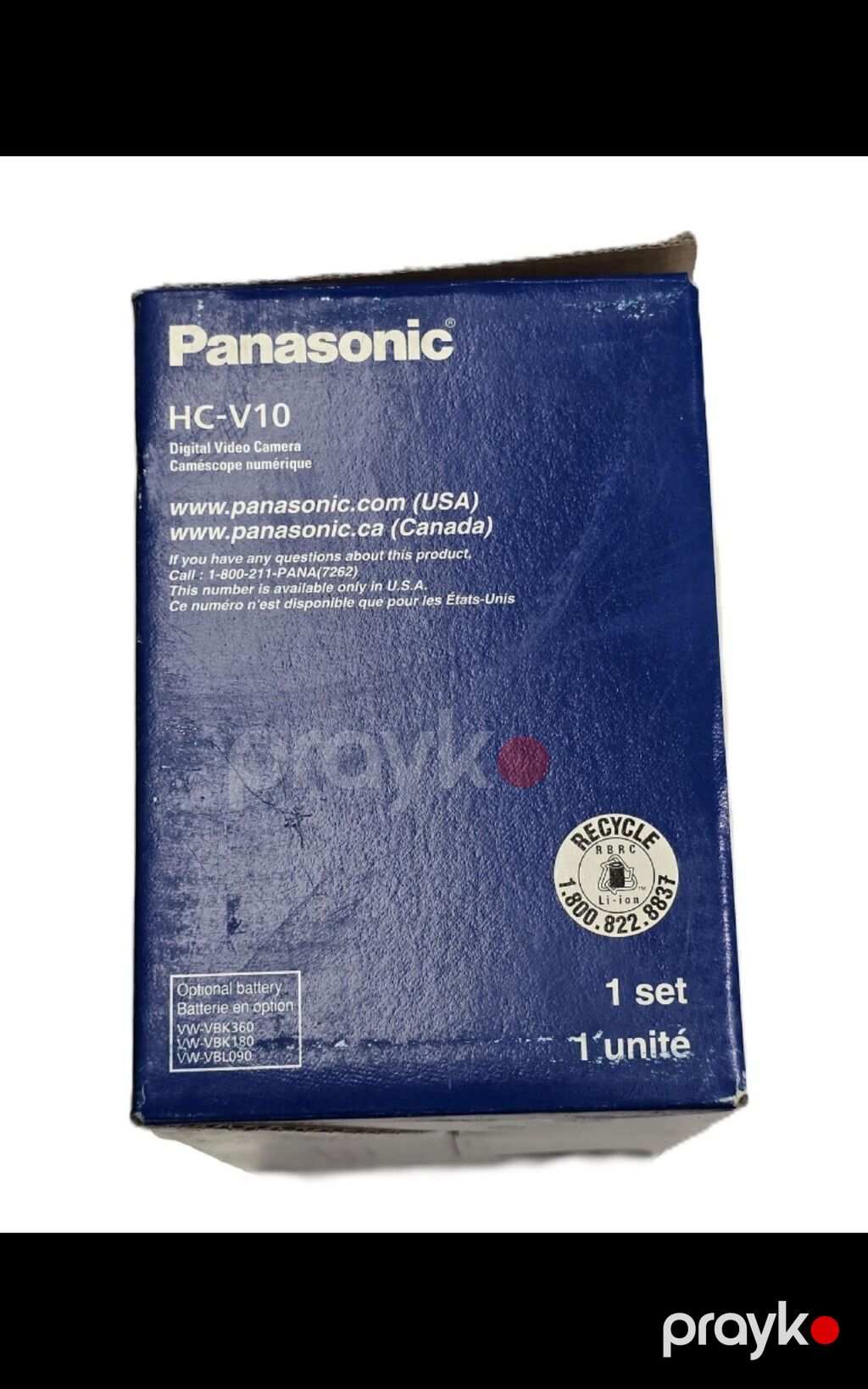 Panasonic HC‑V10 rəqəmsal videokamera (Black) Xüsusiyyətlər: - HD — Video kamera, Bakı (2)
