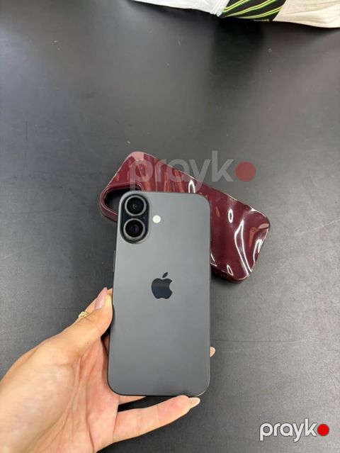 IPhone 16, 128 GB, Qara, Face ID — Bakı