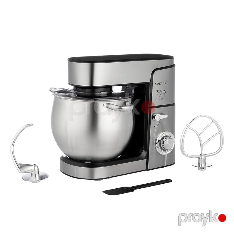 Sokany SK-624 Çoxfunksiyalı Portativ Mikser – 1800W Güclü Xəmir Qarışdırıcı və Xəmir Yoğuran — Blenderlər, xırdalayanlar və mikserlər, Bakı (2)