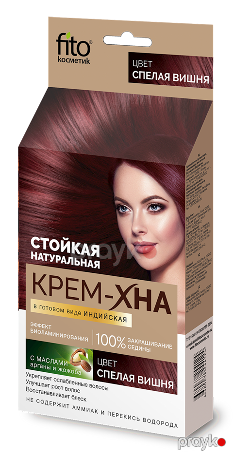 Krem-xına hazır şəkildə Фитокосметик Hind Yetişmiş Albalı 50 ml — Bakı