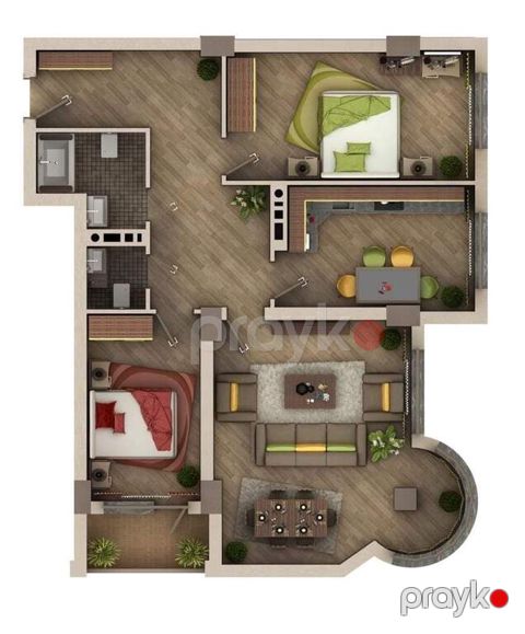 3-otaqlı yeni tikili, Xırdalan ş., 121.9 m² — Xırdalan