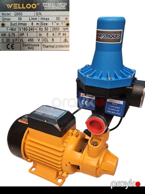 Elektrik nasos Welloo 80 0.75 Vt 8 m — Bakı