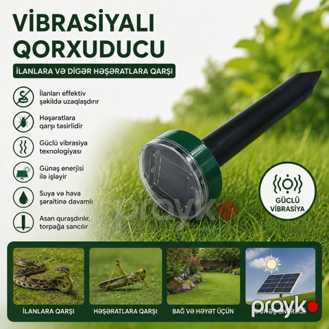 Həşərat qovucu lampa TS01, ilanlara qarşı/gəmiricilərə qarşı, 12 Vt, qara — Bakı