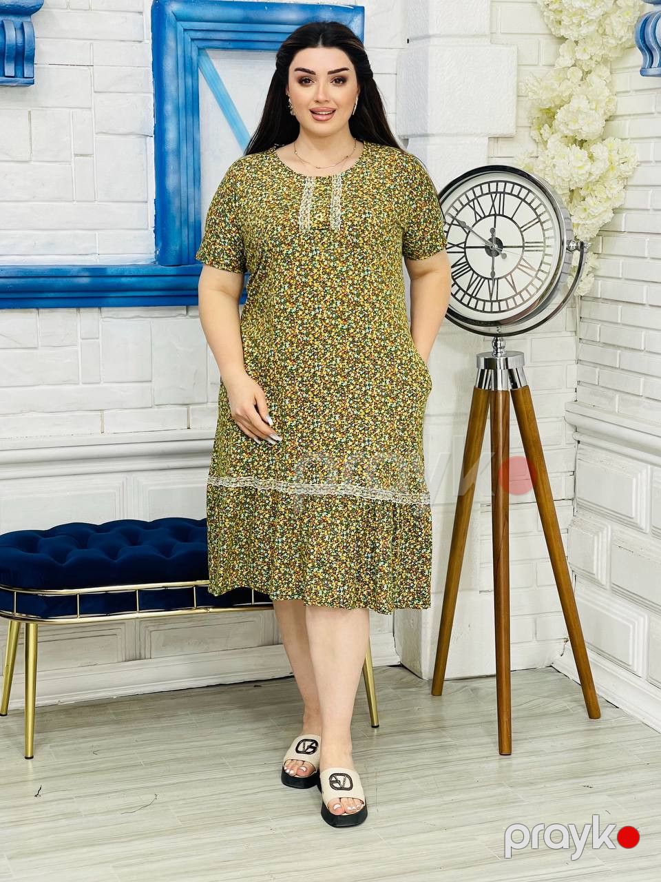 Gündəlik don No brand 4XL Xaki Pambıq WB10 — Gündəlik paltarlar, Bakı (2)