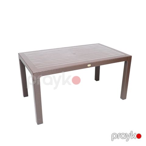 Masa rattan elite 90X150 şüşəsiz — Bakı