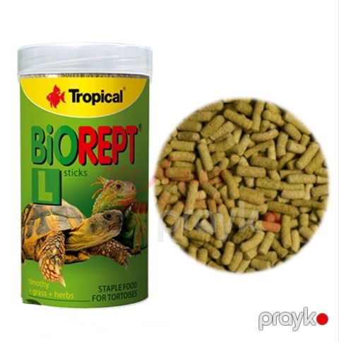 Quru yem sbağaları üçün Tropical Biorept L, yosunlar, 20 q — Bakı