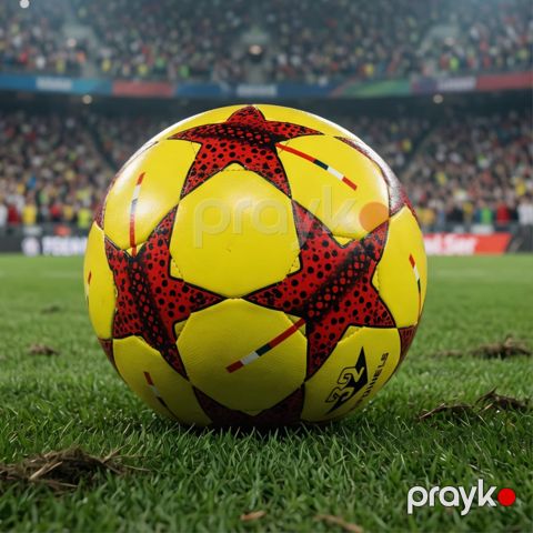 Futbol topu BYP, Sarı/Qırmızı, ölçü 20 — Bakı