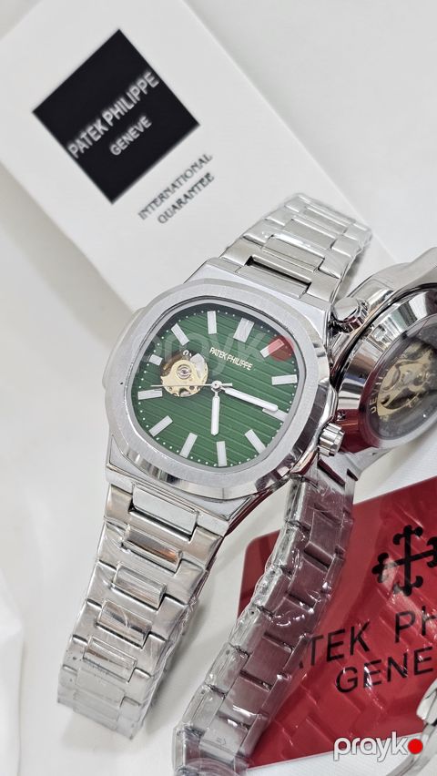 Kişi qol saatı TAP-BR-122 Silver/Green — Bakı