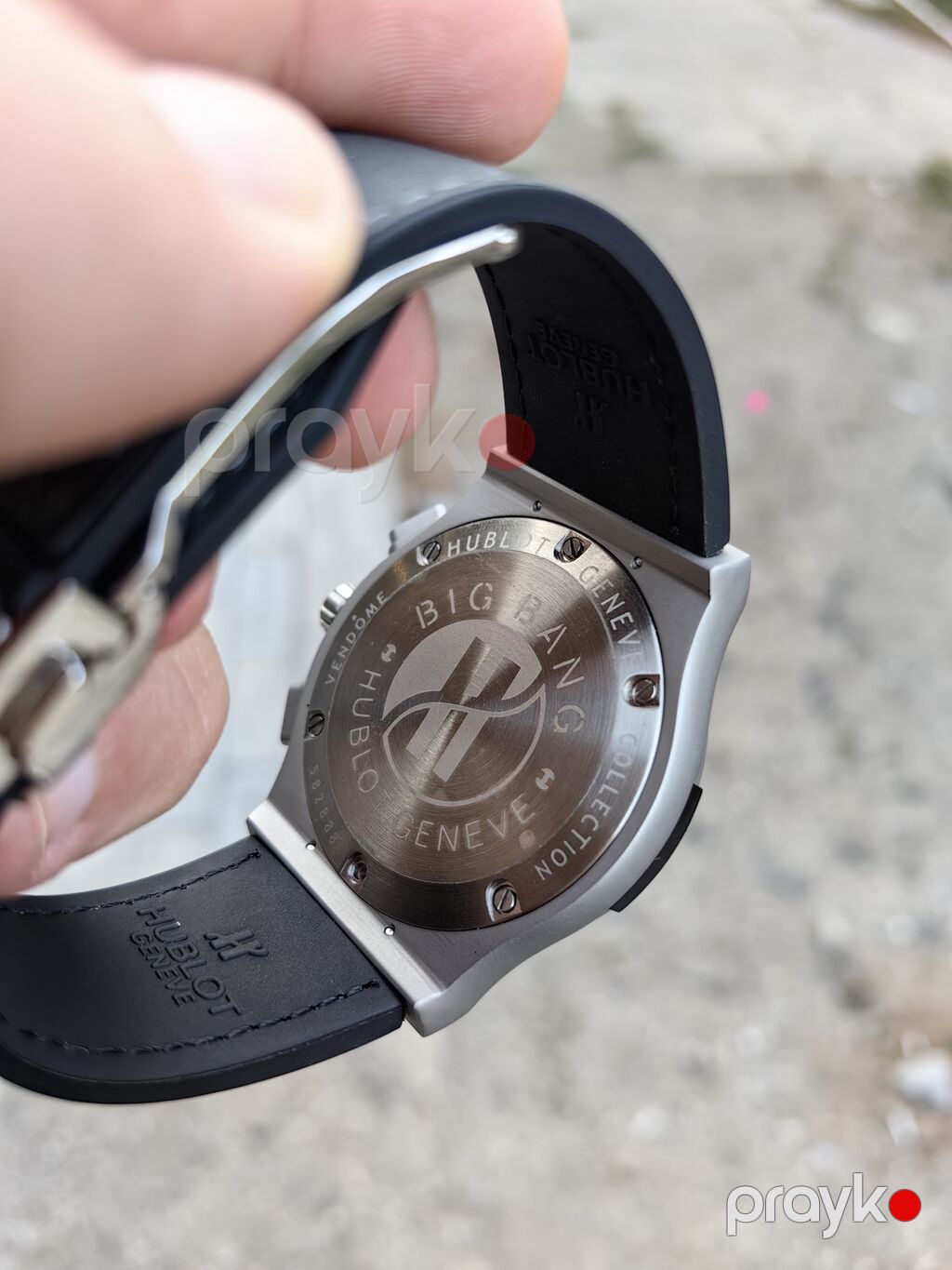 Hublot saatı, təptəzədir, qarantiyası da var. Tam mexaniki, qoldan — Qol saatları, Bakı (6)