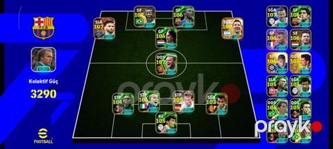 Məhsul: eFootball mobil oyunu üçün tam qurulmuş klub hesabı Təsvir — Digah