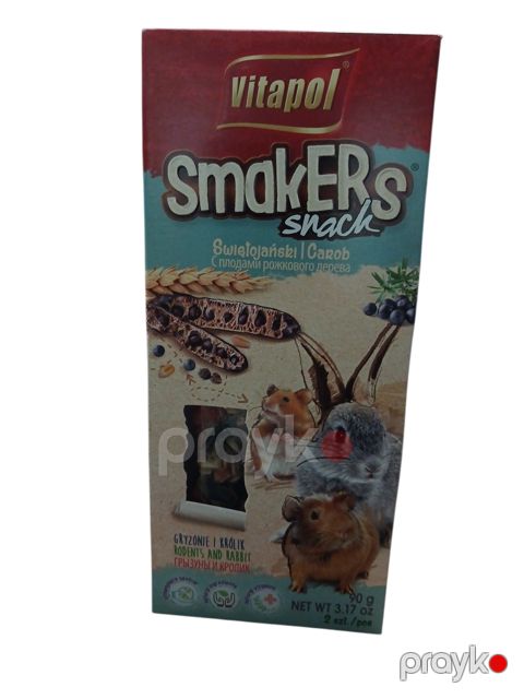 Sneklər Vitapol Smakers, keçiboynuzu dadlı, gəmiricilər və dovşanlar üçün — Bakı