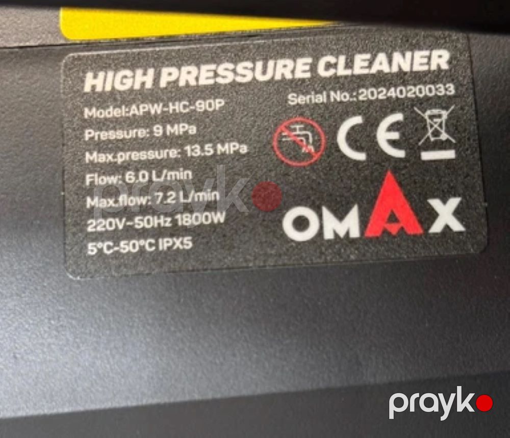 Yüksək təzyiqli yuyucu Omax APW-HC-90P — Mallar, Bakı (3)