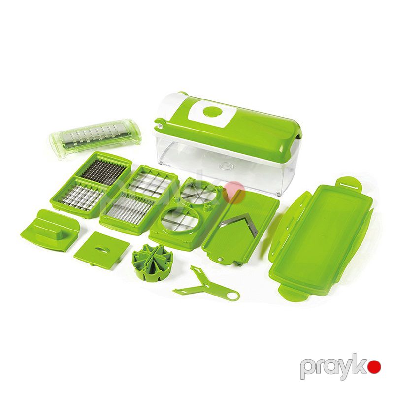 Nicer Dicer Mətbəx Rəndəsi – Tərəvəz və Meyvə üçün Çoxfunksiyalı Doğrayıcı Dəst (Saxlama Qablı, Soyucu və Sürtgəc ilə) — Mətbəx kombinaları və maşınları, Bakı (6)