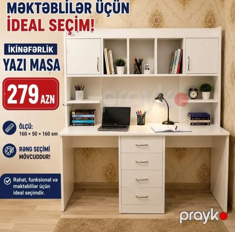 2nəfərlik yazı masası — Bakı