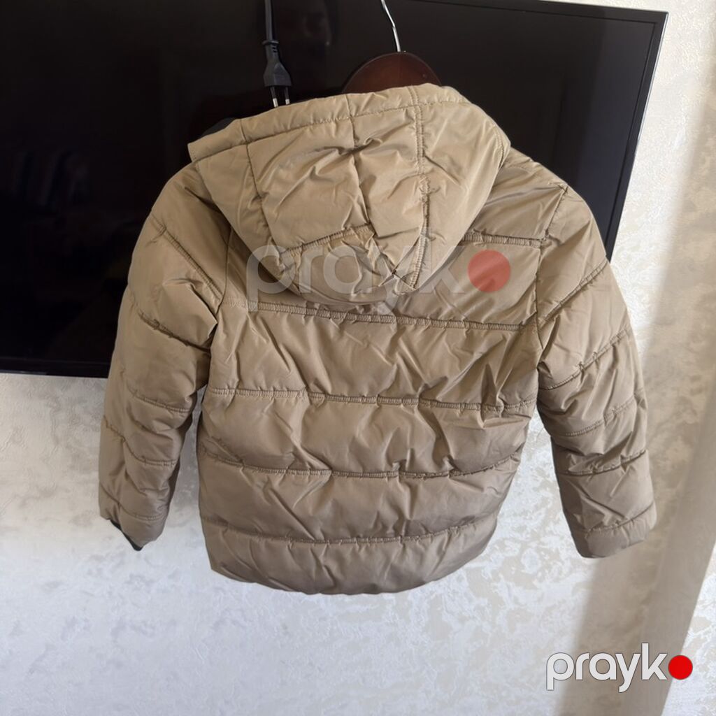 Uşaq üçün qış gödəkçəsi – Boss - Rəng: bej - Model: kapüşonlu — Uşaq geyimi, Digah (2)