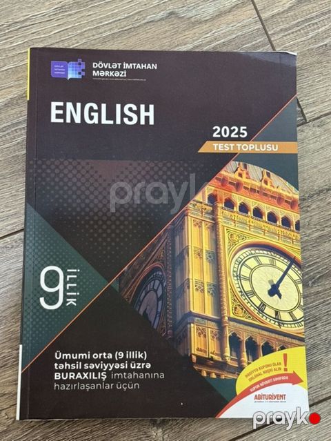 Məhsul: “English – 2025 Test Toplusu” (DİM) Səviyyə: 9 illik ümumi — Bakı