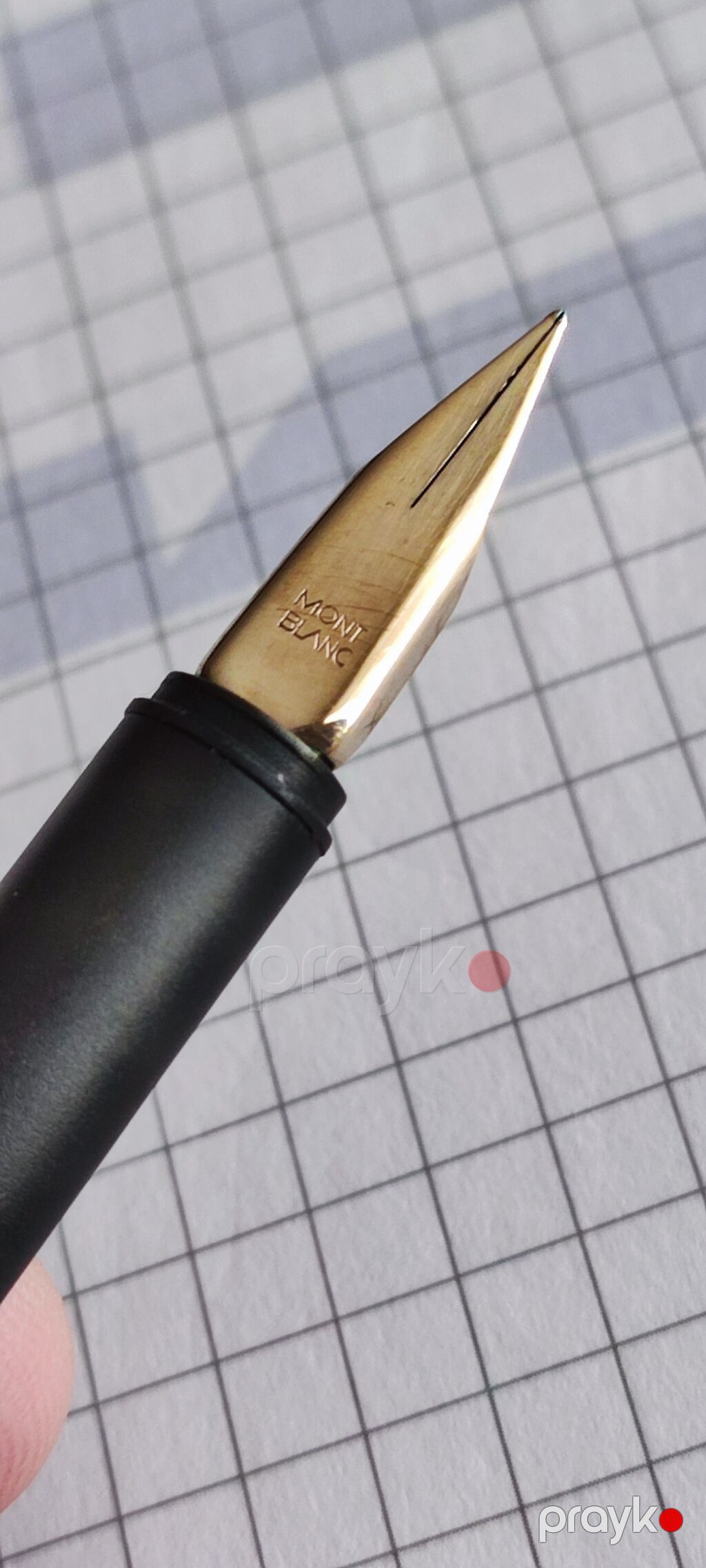 Montblanc qələm – qırmızı gövdə, qızılı detallı - Növ: şəbəd tipli — Ofis malları, Bakı (3)