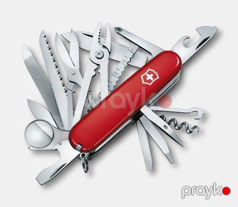 İsveçrə bıçağı Victorinox Swiss Champ 1.6795, 91 mm, qırmızı — Bakı