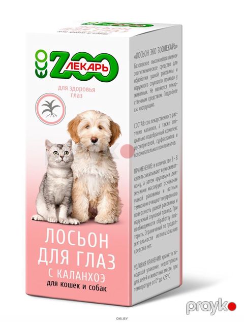 Göz losyonu Zooлекарь kalanxoe ekstraktı ilə itlər və pişiklər üçün 30 ml — Bakı