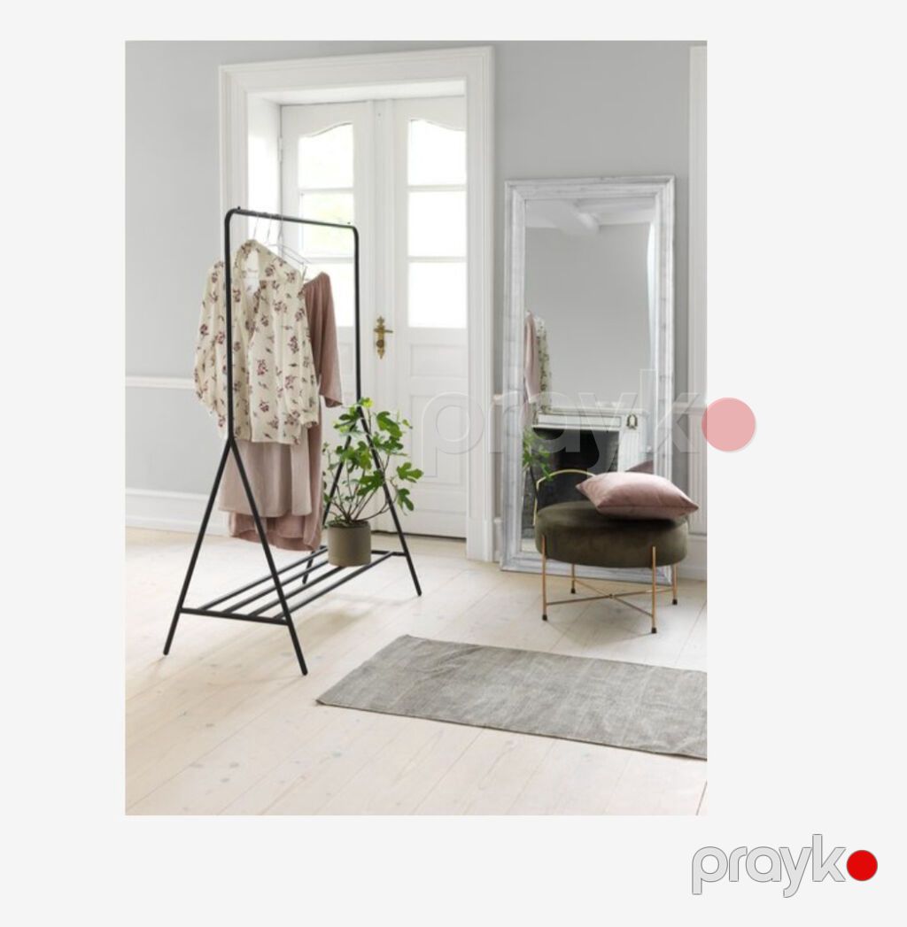 Metal paltar asqısı və ayaqqabı rəfi – minimal dizayn - Material: toz — Asılacaqlar, Bakı (4)