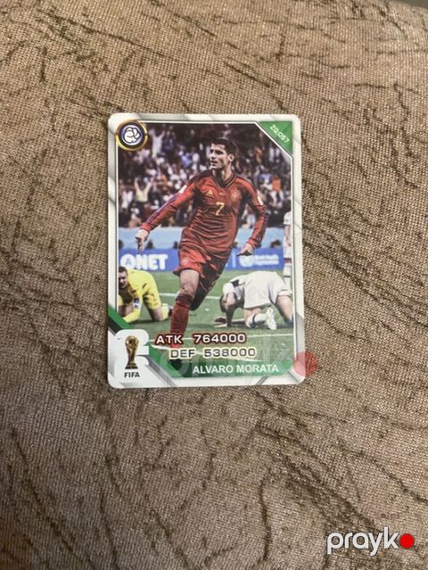 Məhsul: Futbol kolleksiya kartı – “Alvaro Morata” Təsvir: - Önlükdə — Digah