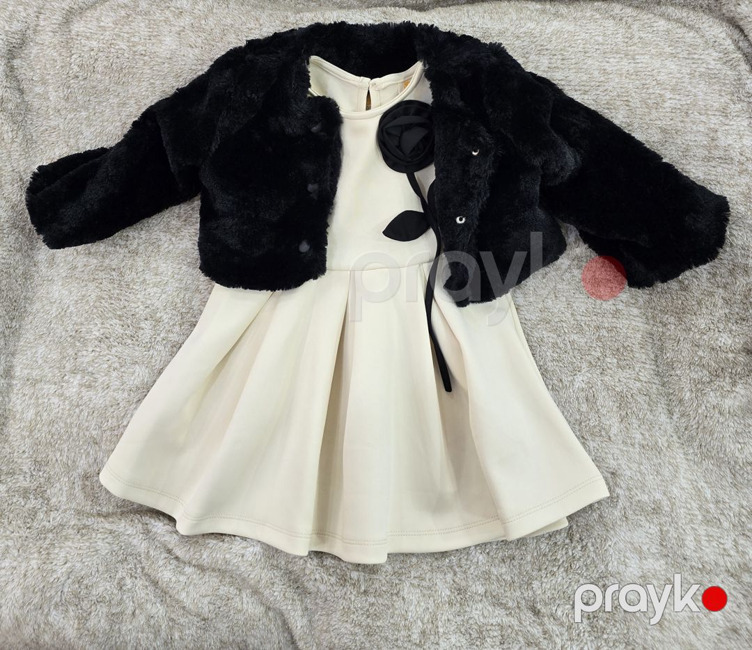 Qızlar üçün don TK-838, bej/qara, pambıq, 4-5 yaş — Mallar, Bakı (2)