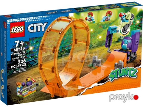 Konstruktor Lego City Stuntz Smashing Chimpanzee Stunt Loop 60338 — Bakı