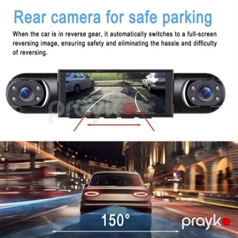 4 Kameralı 1080P Avtomobil DVR + 64GB SD kart — Ehtiyat hissələri və aksesuarlar, Bakı (4)