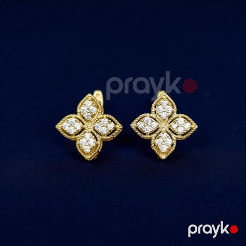 Sırğa qadınlar üçün Azgold 10098, qızıl 585 əyar VJ857608 No Brand — Bakı