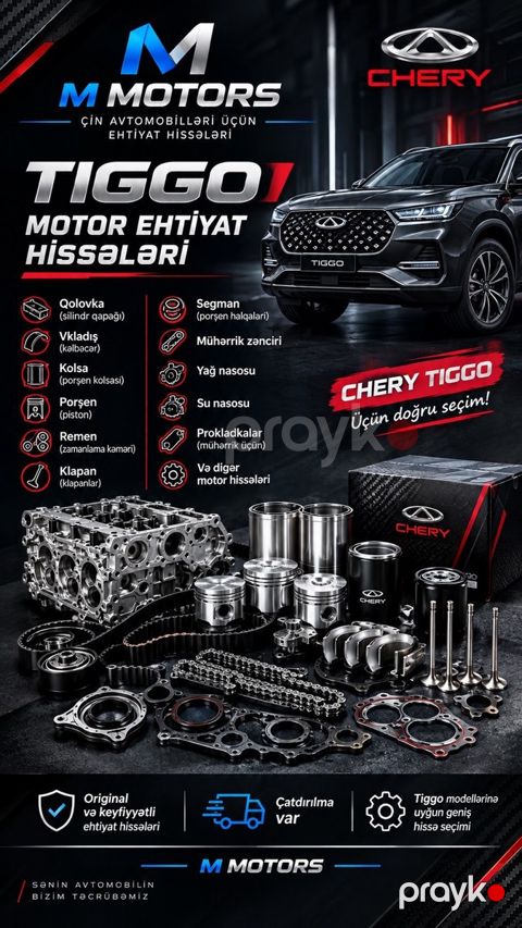 Chery Tiggo üçün mühərrik ehtiyat hissələri — Bakı