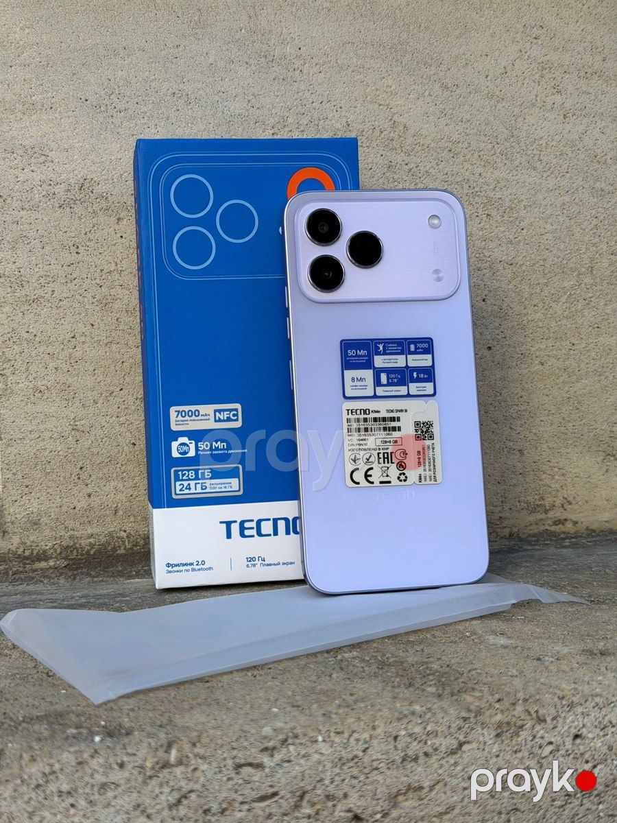 Tecno Spark 50 Fantasy Purple 256GB/8GB — Smartfonlar, Bakı (2)