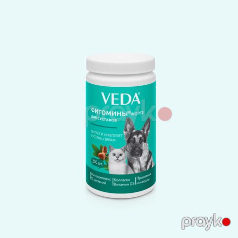 İt və pişiklər üçün vitaminlər Veda Fitomins Forte, sümüklər üçün, 200 əd — Bakı