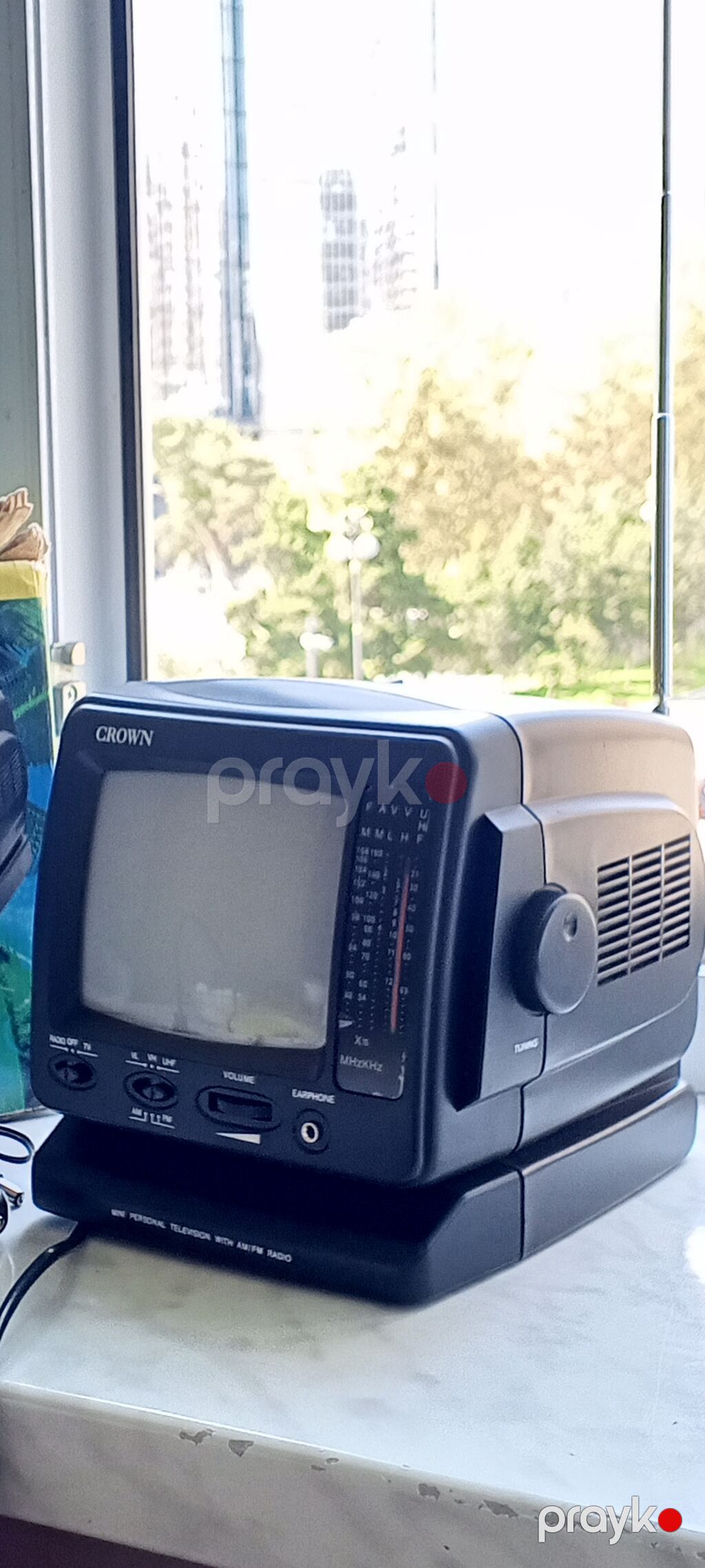 Salam Satiram Crown Portable 5.5 B/W TVteleviziya və Am/fm — TV və Video, Bakı (2)