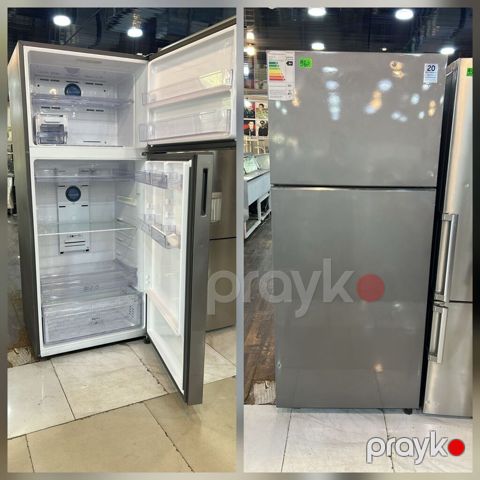 İki qapılı soyuducu (yuxarıda dondurucu) - Rəng: metalkimyəvi boz — Digah