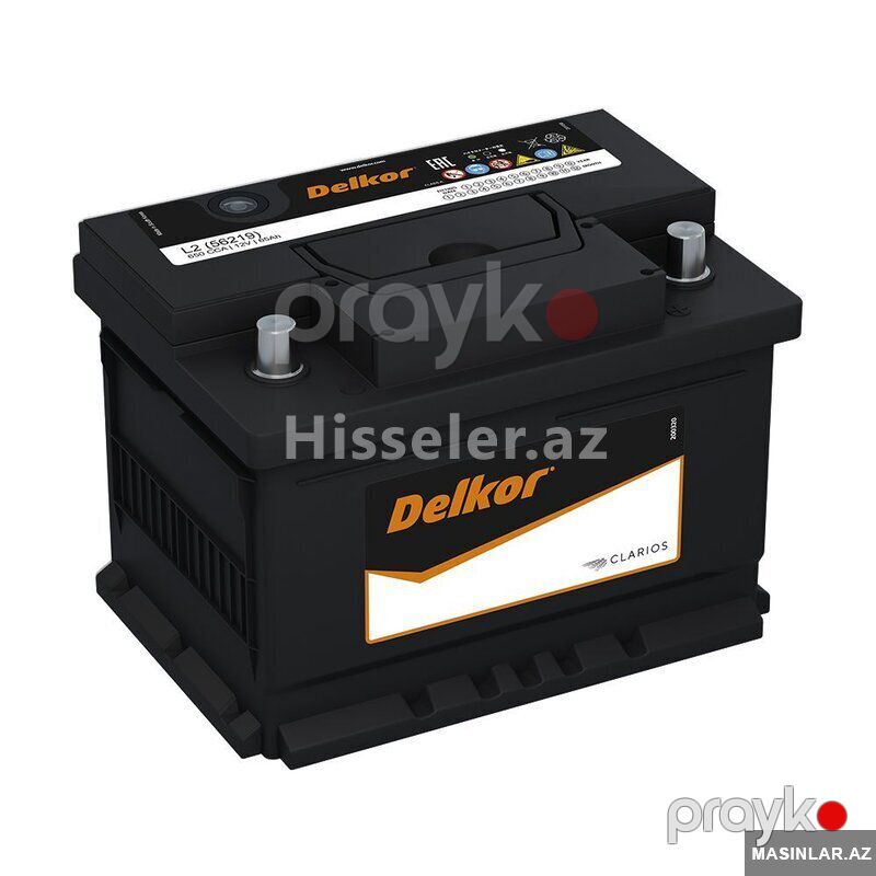 Akkumulyator Delkor 62 Ah R+ 580 A Euro 56219 — Akkumulyatorlar, Bakı (2)