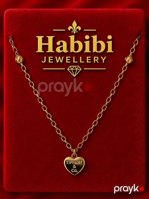 Boyunbağı qadınlar üçün Habibi Jewellery HJ833, qızıl 585 əyar, 1.3 q