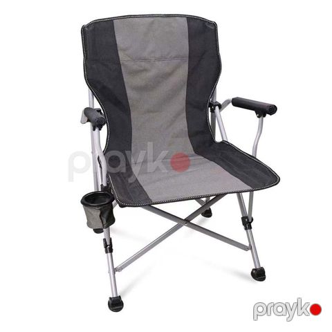 Kempinq üçün yığılan stul Oxford 600D, qara — Bakı