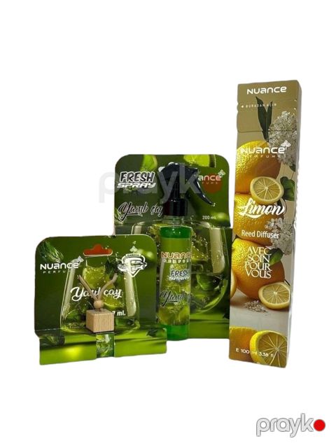 Ətirlər, ətir dəstləri Tam hədiyyə dəsti 3-lü - Limon-Yaşılçay-Yaşılçay-0101 — Bakı
