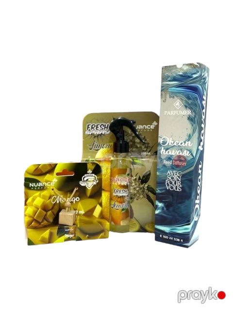 Ətirlər, ətir dəstləri Tam hədiyyə dəsti 3-lü - Okeanhavası-Limon-Mango-2282 — Bakı