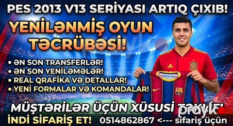 PES 2013 V13 – yenilənmiş oyun təcrübəsi - Ən son transferlər və — Bakı