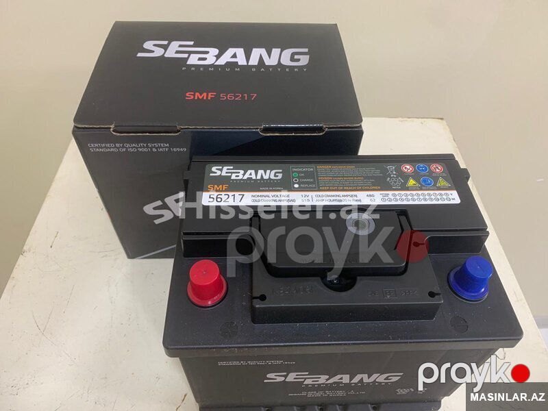 Akkumulyator Sebang 62 Ah L — Akkumulyatorlar, Bakı (2)