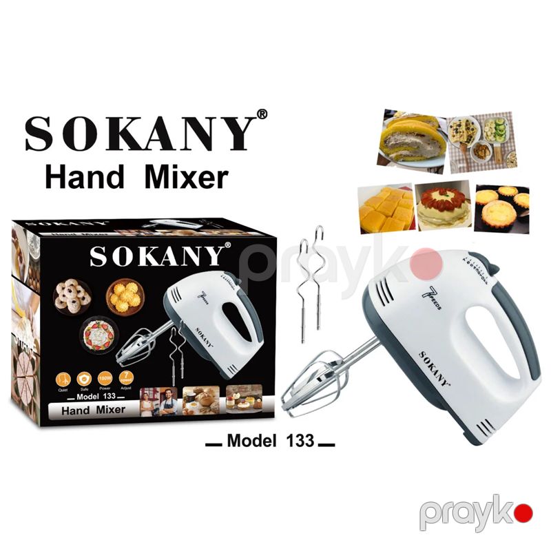Sokany SK-133 Əl Mikseri – 7 Sürət, 180W Yüngül və Rahat Mikser — Blenderlər, xırdalayanlar və mikserlər, Bakı (6)