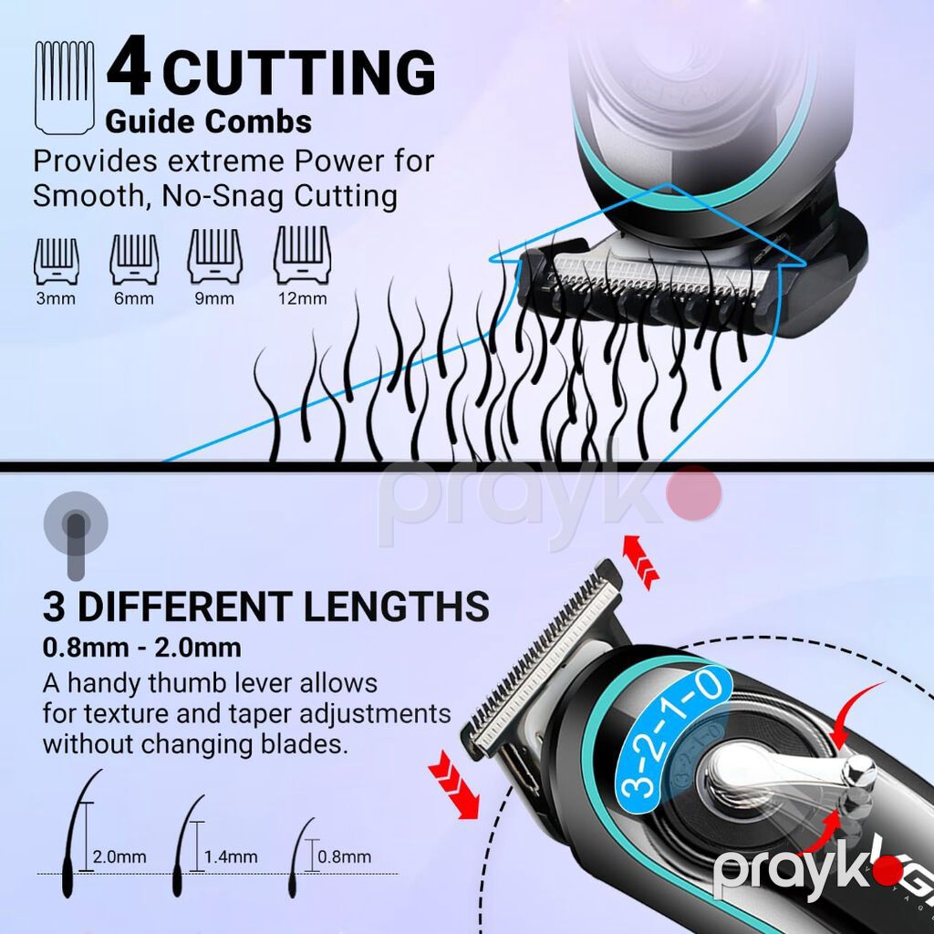 Saqqal üçün trimmer VGR 075 Cord Cordles 500mAh Metal Blades — Saç kəsmə maşınları, Bakı (4)