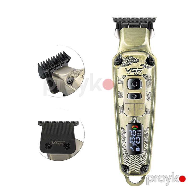 VGR V-901 Professional Simsiz Saç və Saqqal Düzəldici Trimmer – USB Şarjlı Elektrikli Saç Kəsmə Maşını — Saç kəsmə maşınları, Bakı (2)